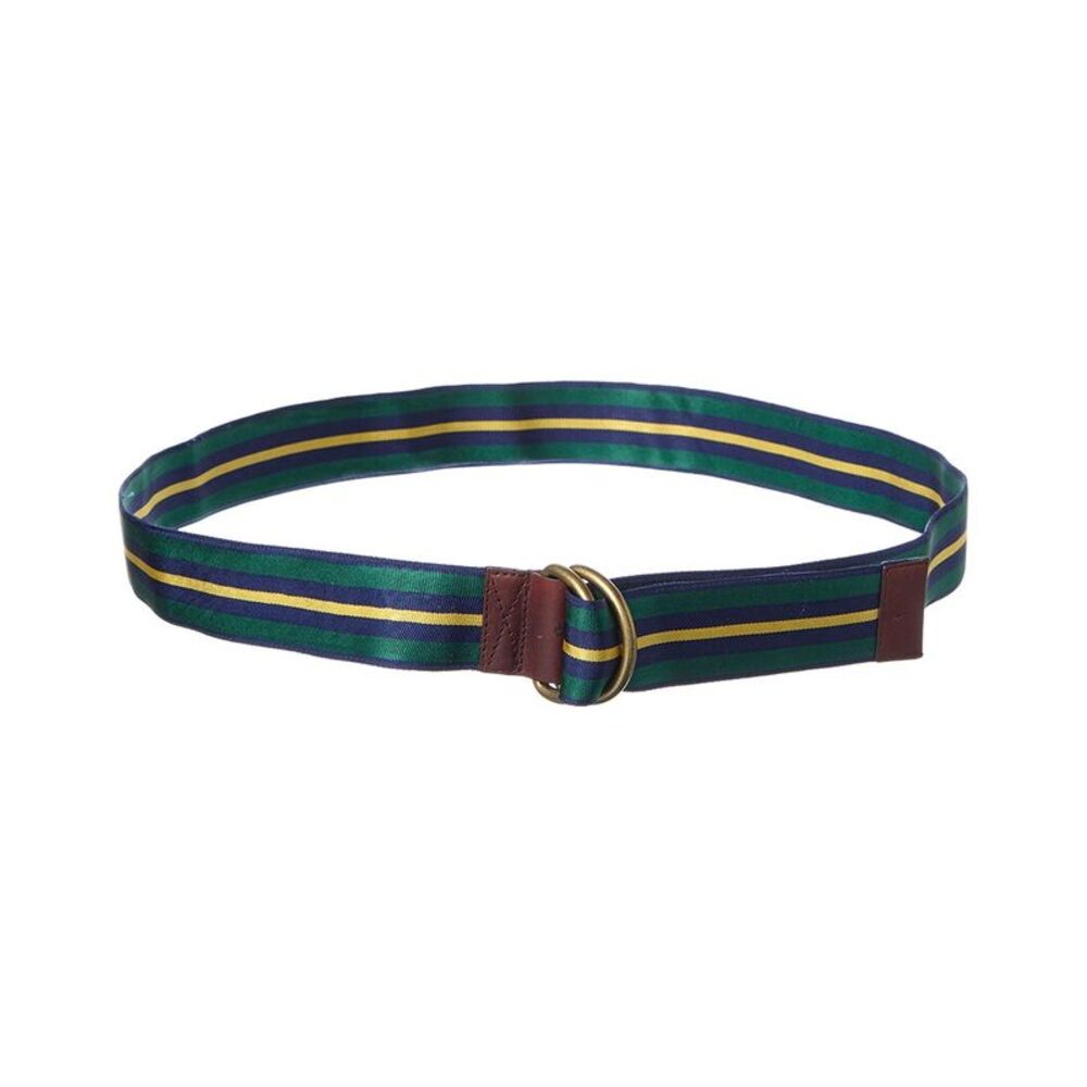 J.Mclaughlin Ribbon Canvas Belt, Green